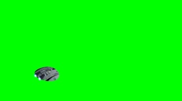 外星飞船太空战机绿屏免抠像影视特效视频素材