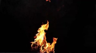 火焰燃烧噼里啪啦爆炸黑屏透明抠像特效视频素材