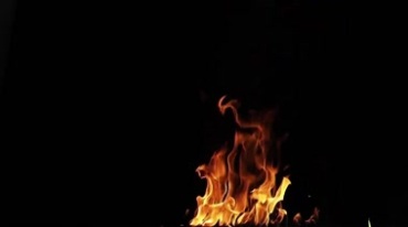 火焰燃烧突然爆炸爆燃黑屏抠像特效视频素材