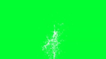 水花飞溅喷涌的水四溅绿屏抠像透明通道视频素材