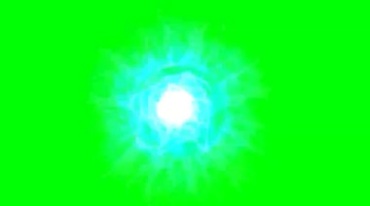 等离子能量球魔幻魔法球绿屏抠像影视特效视频素材