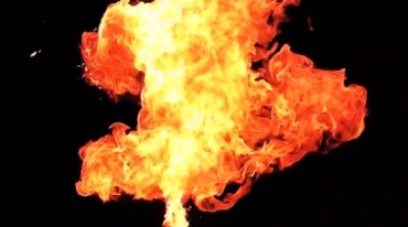 火焰团爆炸绿屏抠像影视特效视频素材