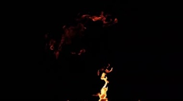 大火燃烧火团火球腾空绿屏抠像影视特效视频素材