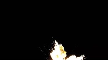 火焰球爆炸火团窜天绿屏抠像影视特效视频素材