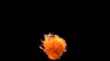 火焰球火团喷火透明抠像通道影视特效视频素材