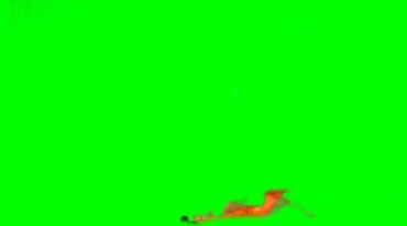 喷射火焰火团火球冲天绿屏免抠像影视特效视频素材