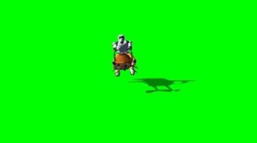 星球大战侦察骑兵开着飞行器坐骑绿屏抠像视频素材