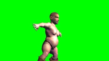 妖娆舞蹈扭屁股跳舞绿屏抠像影视特效视频素材