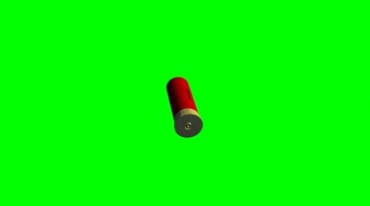 子弹壳弹飞动画绿屏抠像影视特效视频素材