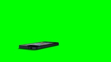 IPhone苹果手机掉落到地上绿幕抠像特视频素材