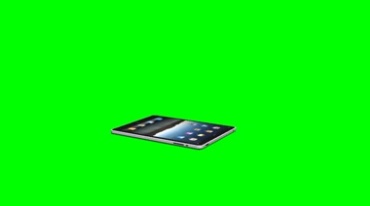 苹果IPad平板电脑掉落地上绿屏抠像影视特效视频素材