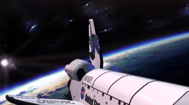 人类探索太空航天飞机宇航员视频素材