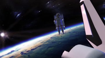 人类探索太空航天飞机宇航员视频素材