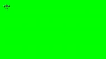 UFO外星飞船宇宙战机飞行绿屏抠像特效视频素材