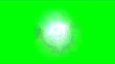 闪电球光洞魔法炫光球能量磁场绿屏抠像影视特效视频素材
