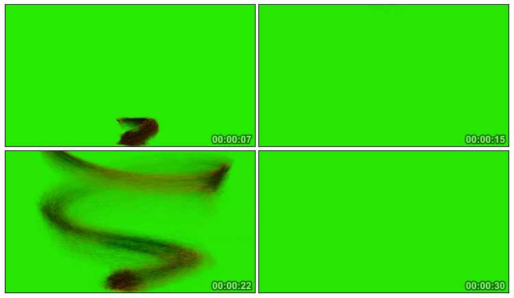 龙卷风螺旋上升绿屏免抠像影视特效视频素材