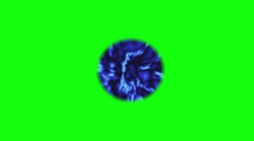 蓝色能量球魔法球绿屏抠像影视特效视频素材