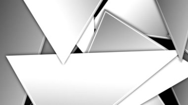 三角图案动态变化组合黑白透明抠像特效视频素材