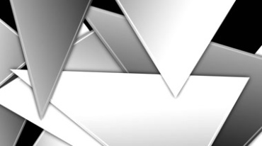 三角图案动态组合运动黑白抠像特效视频素材