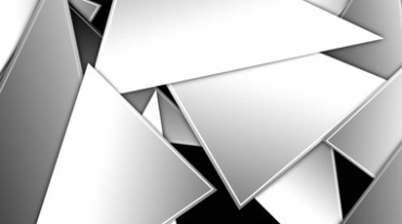 三角动态组合图形黑白抠像特效视频素材