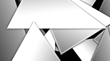 三角动态组合图形黑白抠像特效视频素材