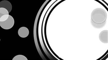 圆圈圆形转动黑白透明抠像特效视频素材