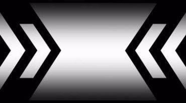 三角箭头往中间移动动态效果黑白透明抠像特效视频素材