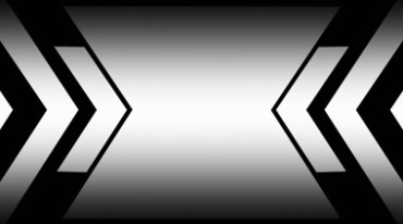 三角箭头往中间移动动态效果黑白透明抠像特效视频素材