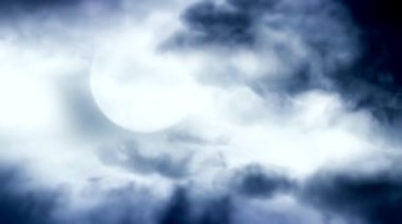 乌云遮挡月亮黑夜天空视频素材