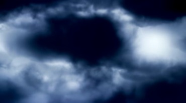 乌云遮挡月亮黑夜天空视频素材