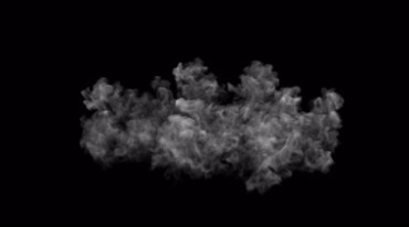 四周喷射烟雾白烟黑屏烟效视频素材