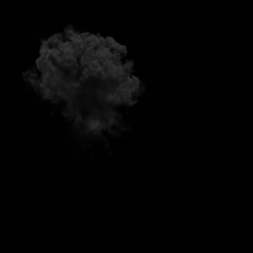 空中爆炸火球火团火焰黑屏抠像特效视频素材