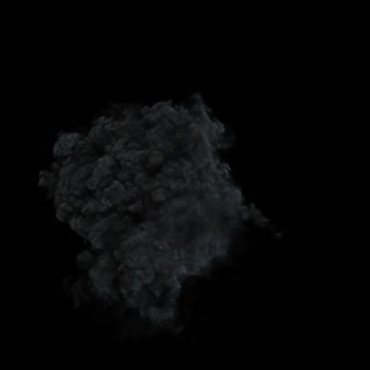 空中爆炸火焰火团火球黑屏抠像特效视频素材