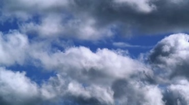 蓝天白云流云天空云朵快速移动延时摄影视频素材