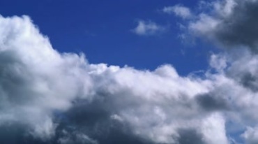 蓝天白云流云天空云朵快速移动延时摄影视频素材