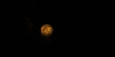 火团闪爆火球熄灭黑屏抠像影视后期特效视频素材