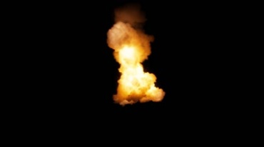 爆炸起火火焰窜起火团升天影视后期特效视频素材