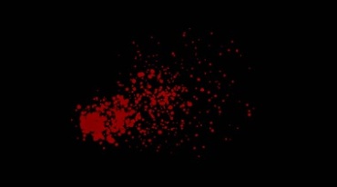 血液血点血迹血溅飞溅影视后期特效视频素材