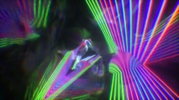 夜店夜场炫酷光线颜色变幻烘托气氛大屏背景视频素材