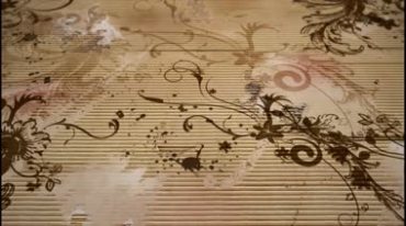 古典花藤花纹动态生长视频素材