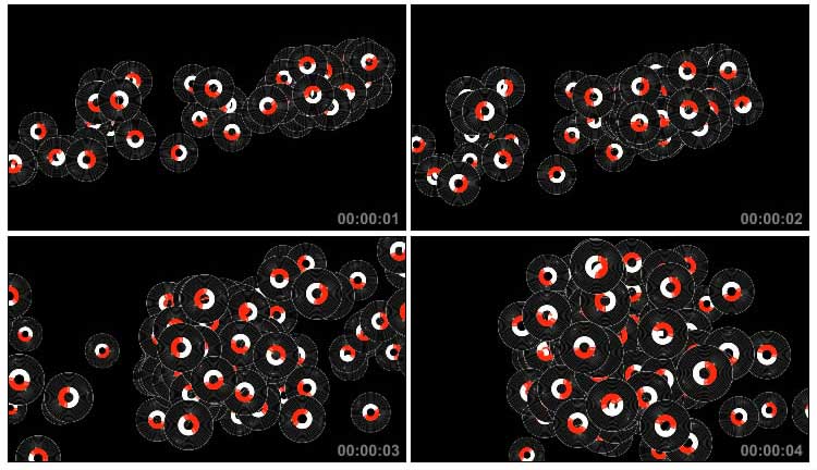 黑胶碟片唱片动态特效背景视频素材
