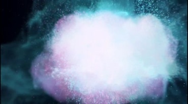 彩色烟雾粒子粉尘爆炸视频素材
