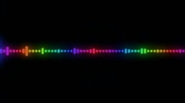 霓虹彩色音乐音柱波形音波动态特效视频素材