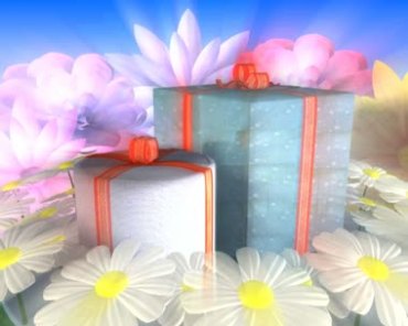 礼物盒礼品包装视频素材