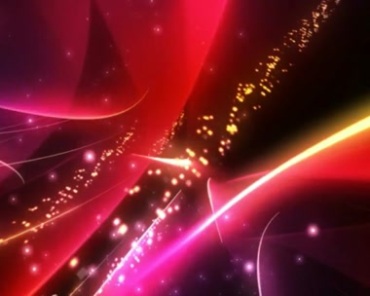 梦幻闪亮粒子红色炫光线条穿梭特效视频素材
