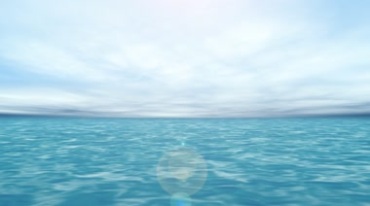 海天相接海水碧蓝天一望无际蓝色海平面视频素材