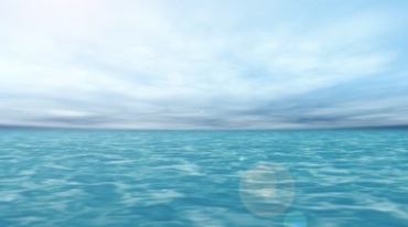 海天相接海水碧蓝天一望无际蓝色海平面视频素材