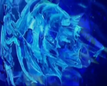 蓝色液体形态动态变幻视频素材
