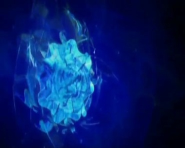 蓝色液体形态动态变幻视频素材