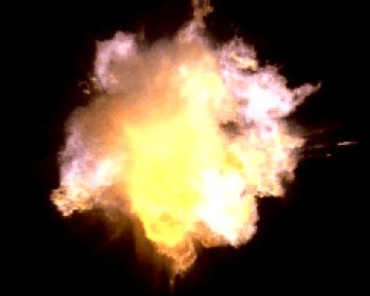 爆炸火团火球火光烟效视频素材